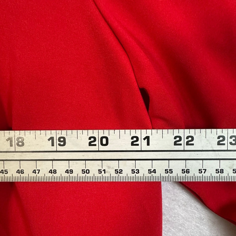 Eloquii Red‎ Bell Sleeve Fit and Flare Scuba Dress Plus Size 20 Festive Cocktail - Picture 4 of 7